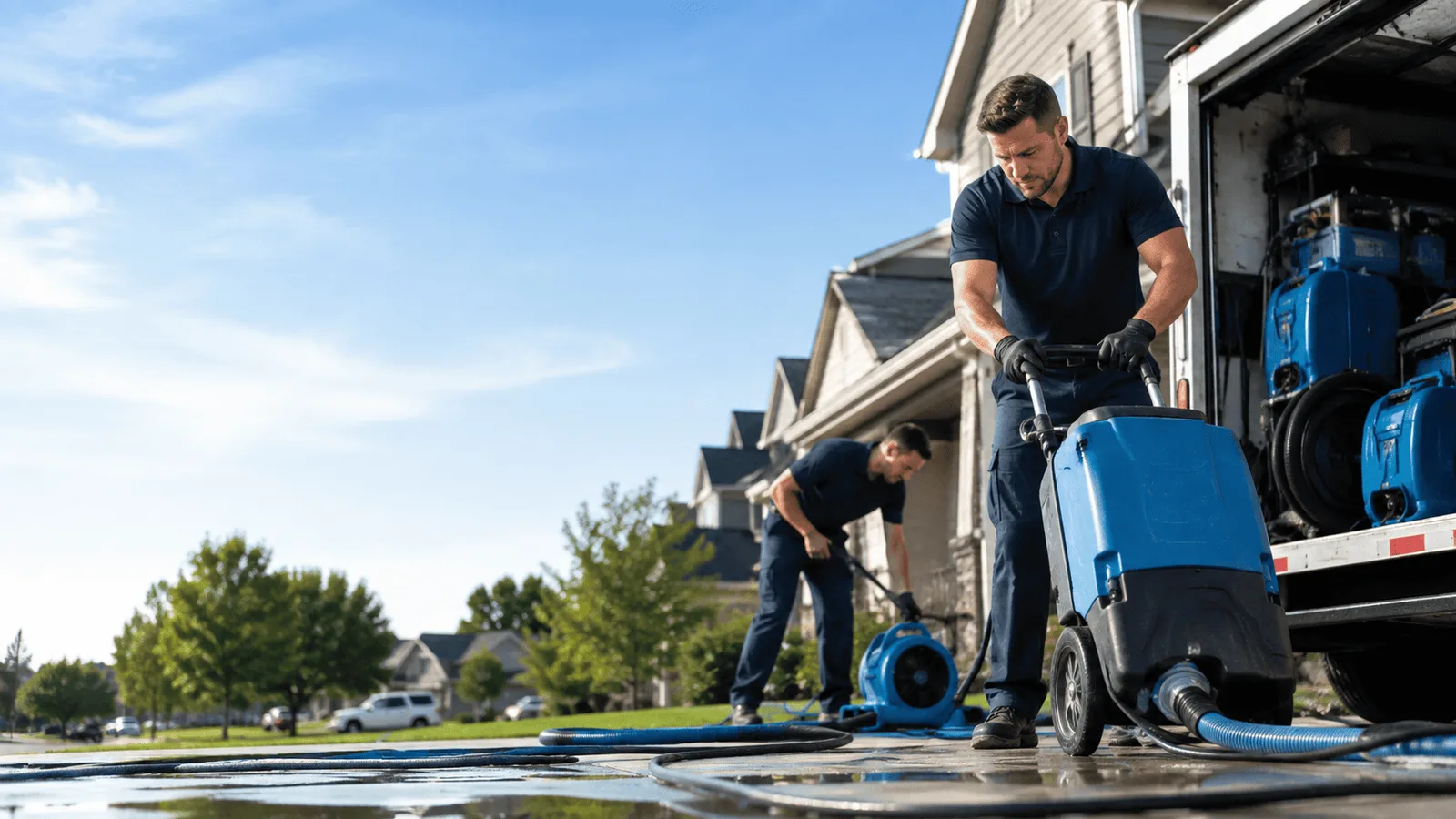 Basement Flooding being performed in Fort Myers, FL